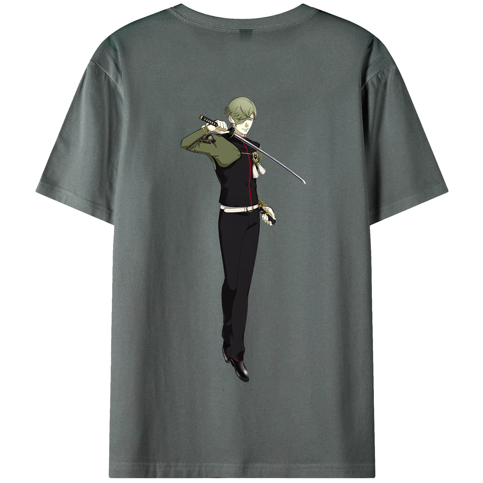 （画像用） 刀剣乱舞 Touken Ranbu 綿100％半袖Tシャツ（背面プリント）